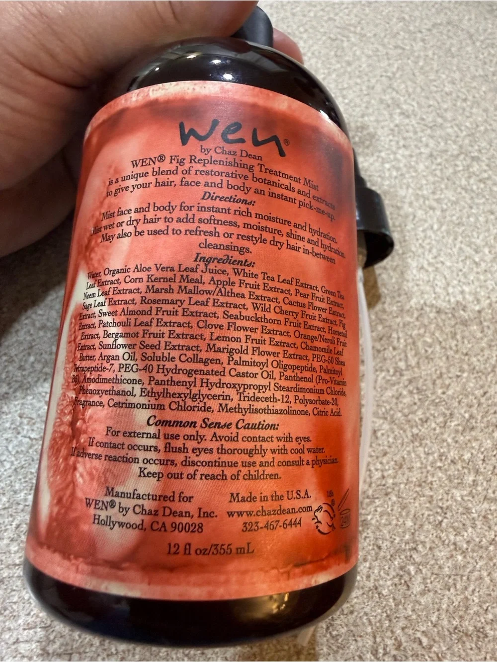 WEN Fig Replenishing Treatment Mist - new